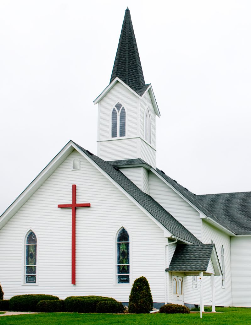 Church building exterior - navigating religious trauma, faith deconstruction and spiritual transitions in therapy