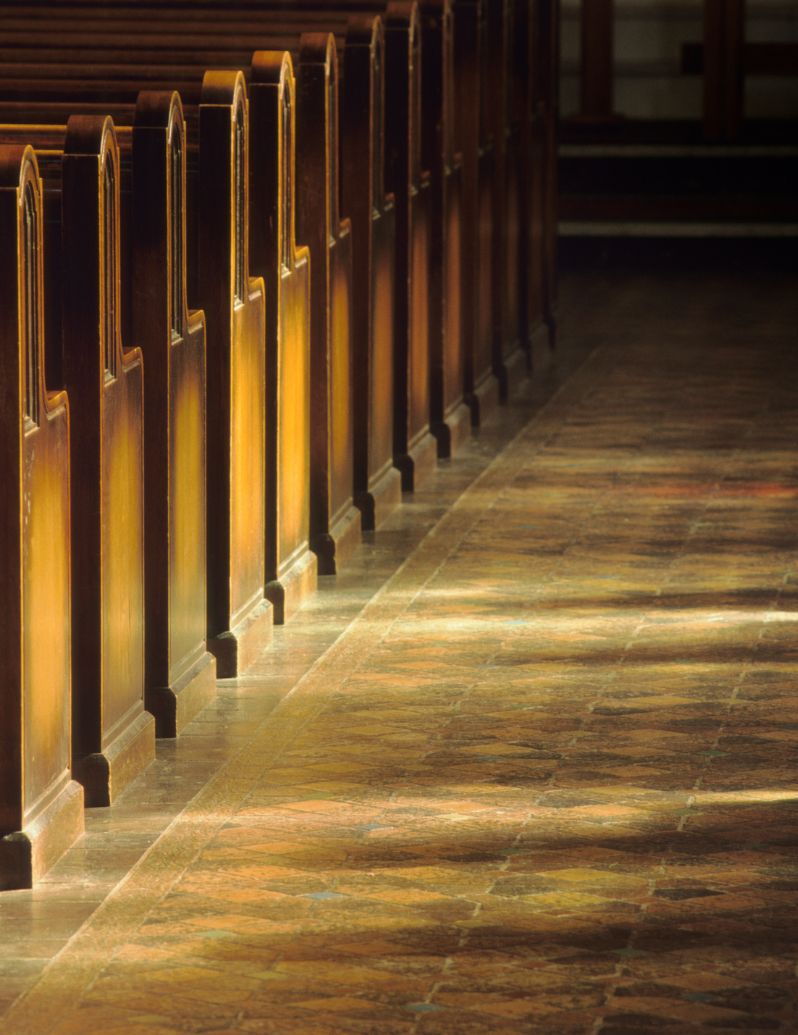 Peaceful church interior - finding healing, peace and authentic spirituality after religious trauma and faith changes