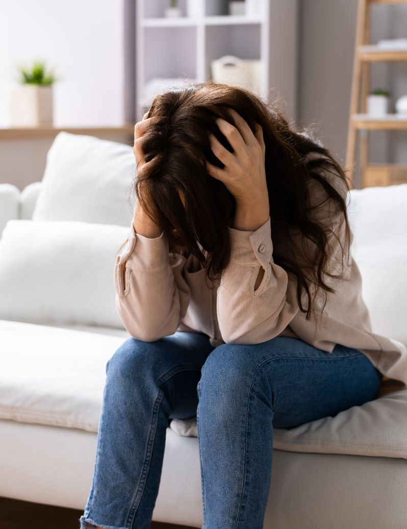 Person overcoming OCD intrusive thoughts and compulsions through ERP therapy and treatment